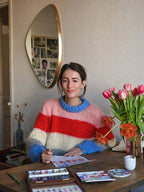 R&B | Bunter Gestreifter Strickpullover für Lässig Schicke Looks