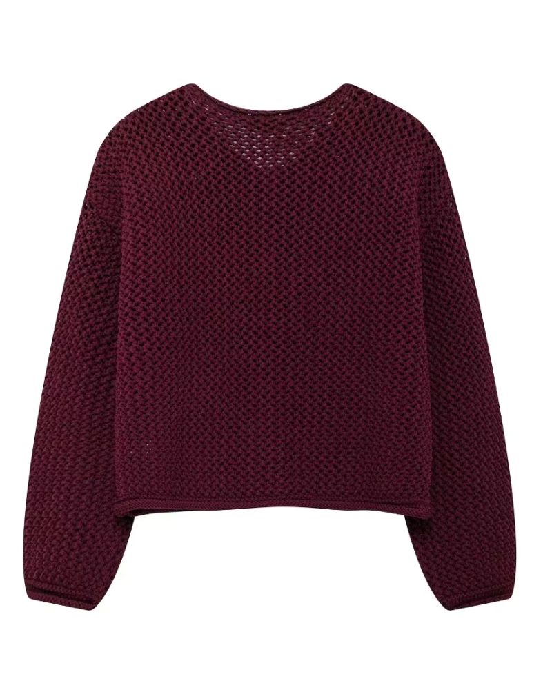 R&B | Burgundy Cardigan