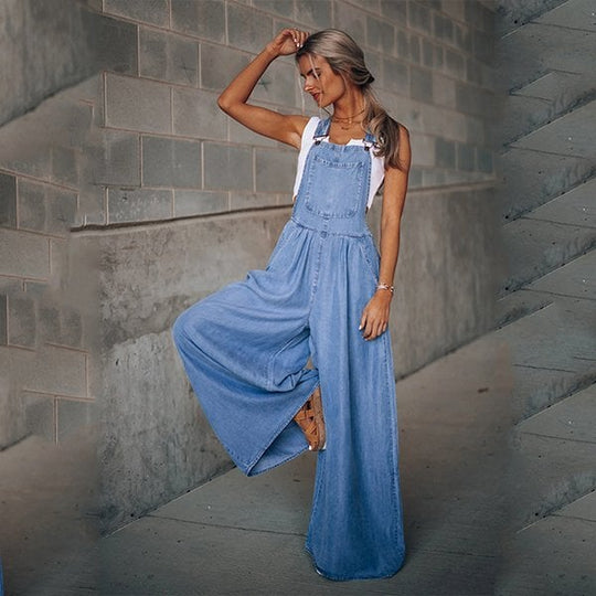 R&B - Damen Denim Jumpsuit