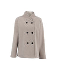 R&B | Doppelreiher Kurze Jacke Minimalistisch Tailliert