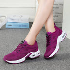 Damen nan atmungsaktive Strick-Laufschuhe mit Luftpolster und stoßabsorbierender Sohle R&B