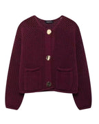 R&B | Burgundy Cardigan
