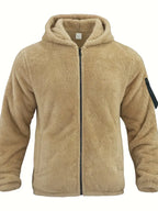 R&B Teddyjacke mit Reißverschluss für Männer