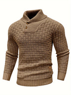 R&B | Strickpullover mit Geflochtenem Muster Klassisch und Bequem Perfekt für Den Alltag