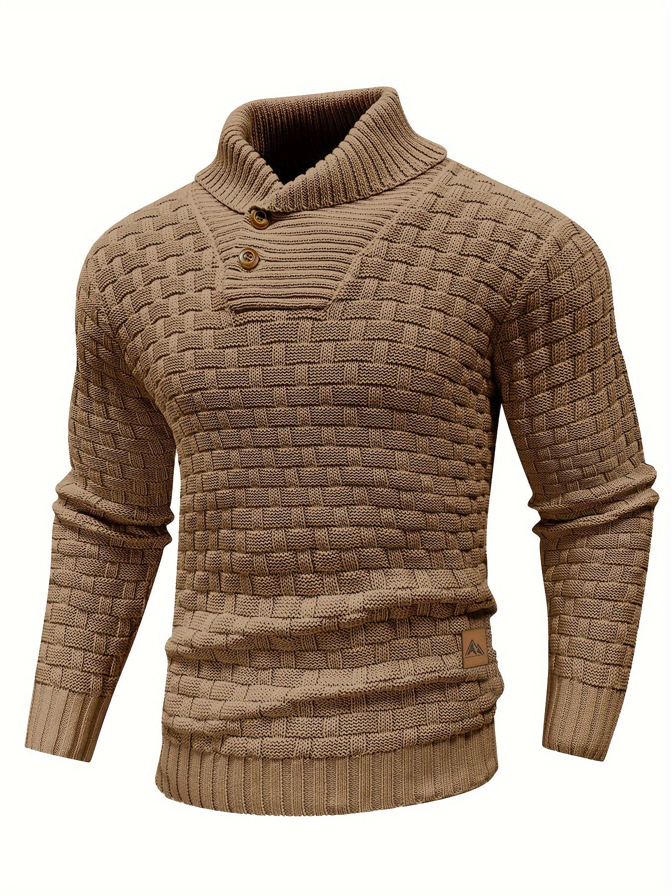R&B | Strickpullover mit Geflochtenem Muster Klassisch und Bequem Perfekt für Den Alltag