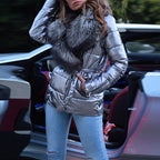 R&B | Damen-Fellkragenjacke mit Taschen
