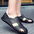 Herren Bequeme Leder-Sandalen mit rutschfester Sohle R&B