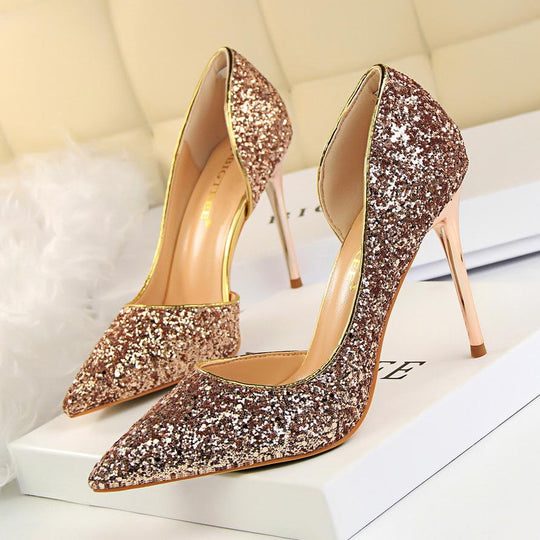R&B | Elegante Glitzernde Nadelabsätze