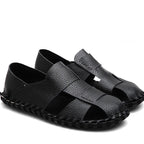 Herren Bequeme Leder-Sandalen mit rutschfester Sohle R&B
