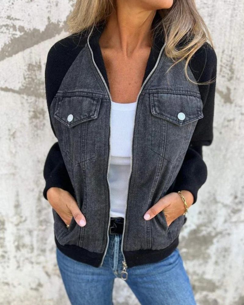 R&B | Moderne Jacke Aus Denim Stoff