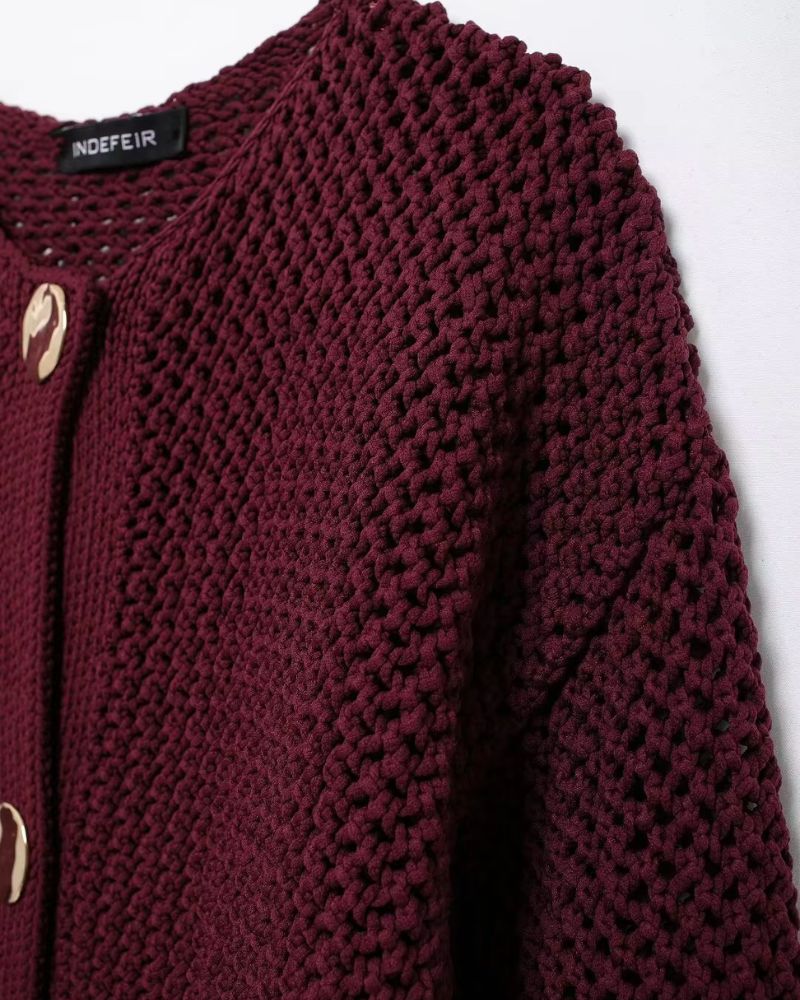 R&B | Burgundy Cardigan