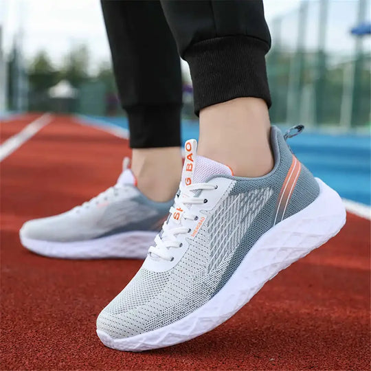 Dynamische GrauOrange Laufschuhe R&B