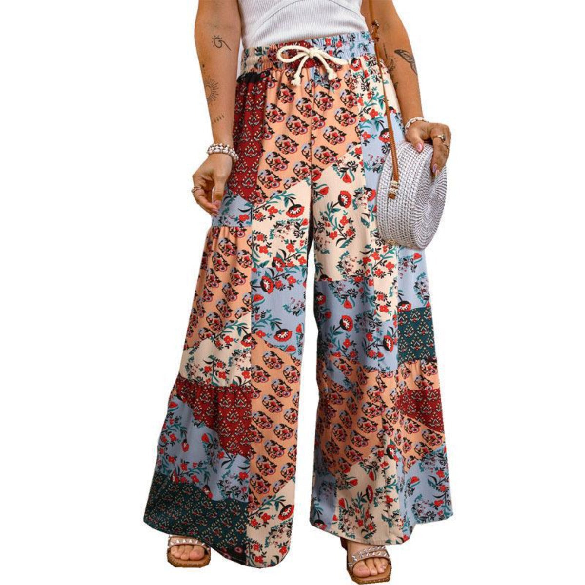 R&B | Florale Freizeithose Hose