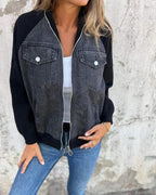 R&B | Moderne Jacke Aus Denim Stoff