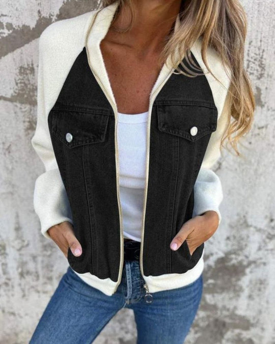 R&B | Moderne Jacke Aus Denim Stoff