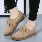 Damen Schnürschuhe mit weichem Obermaterial und dämpfender Sohle