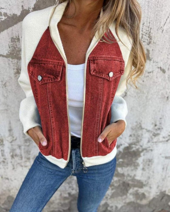 R&B | Moderne Jacke Aus Denim Stoff