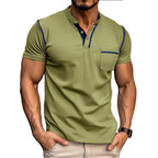 R&B | Kurzärmeliges Henley-Hemd