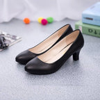 Damen elegante Pumps mit komfortablem Blockabsatz R&B