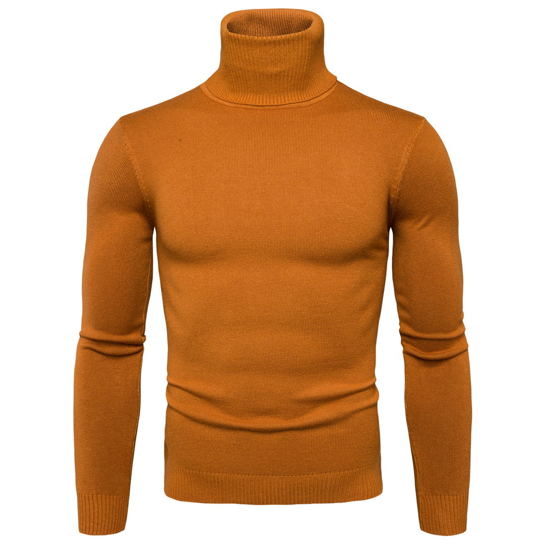 Herren Rollkragenpullover aus weicher Merinowolle mit eleganter Struktur R&B