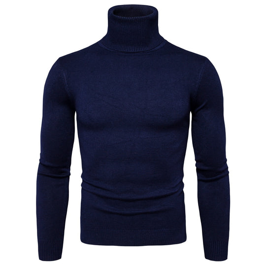 Herren Rollkragenpullover aus weicher Merinowolle mit eleganter Struktur R&B