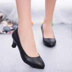 Damen elegante Pumps mit komfortablem Blockabsatz R&B