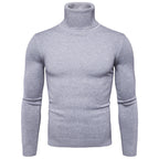 Herren Rollkragenpullover aus weicher Merinowolle mit eleganter Struktur