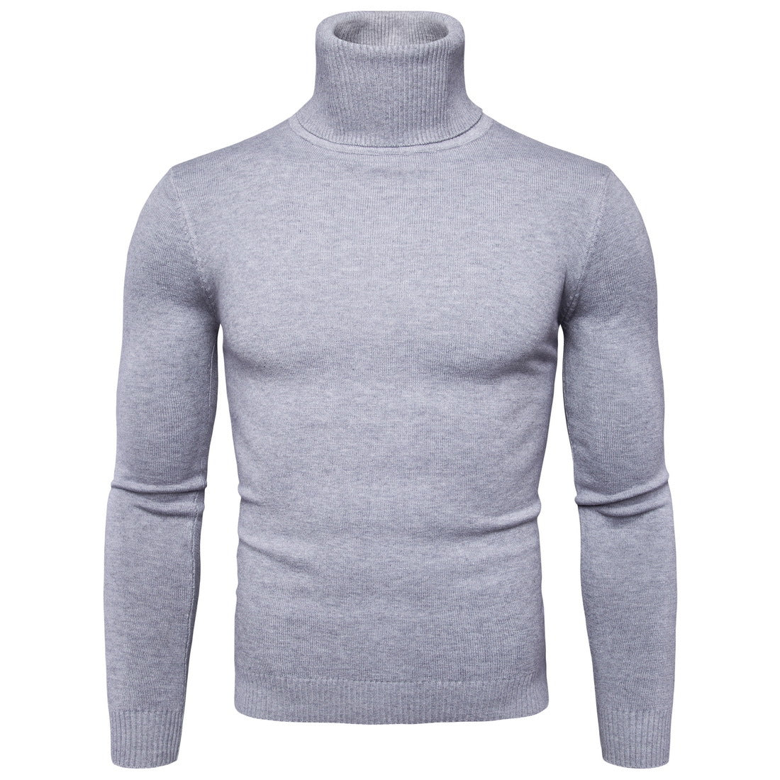 Herren Rollkragenpullover aus weicher Merinowolle mit eleganter Struktur