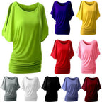 Damen lässiges Oversized-T-Shirt mit raffinierten Rüschendetails R&B