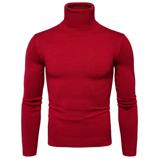 Herren Rollkragenpullover aus weicher Merinowolle mit eleganter Struktur R&B