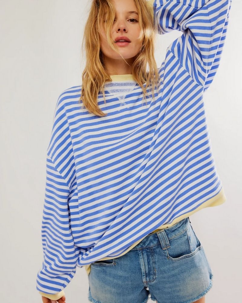R&B | Übergroßer Gestreifter Pullover