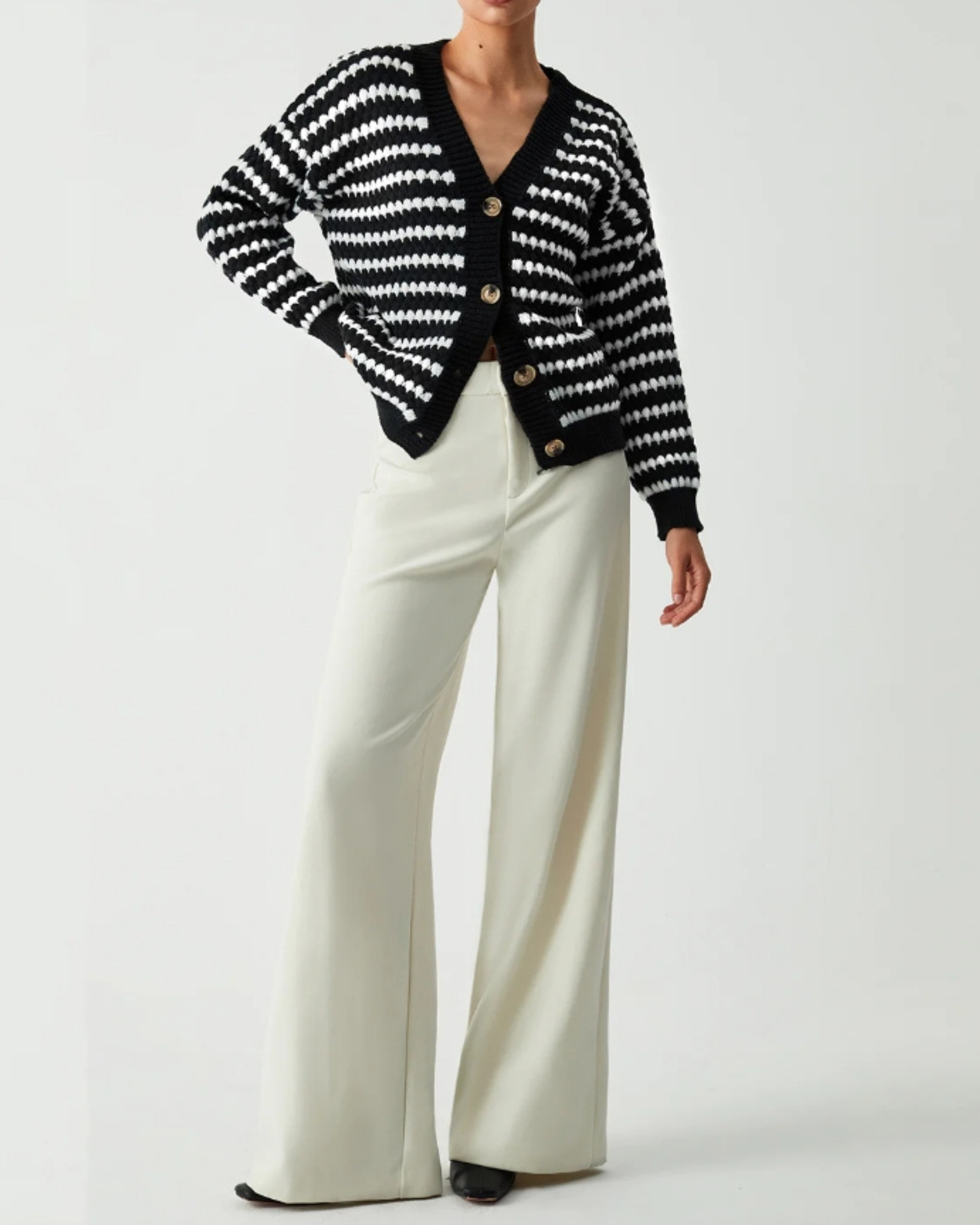 R&B | Desire Gestreifter Cardigan