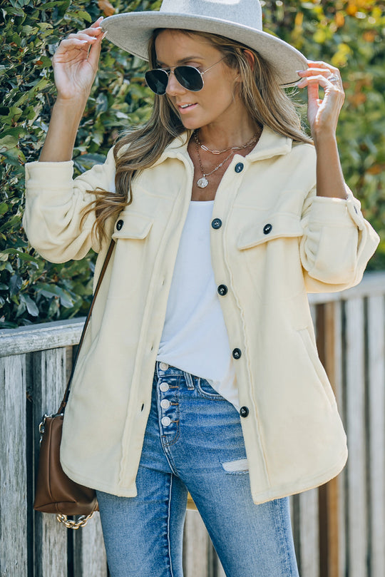 R&B | Lässige Fleecejacke mit Taschen Weich und Warm Perfekt für Kühl Tage