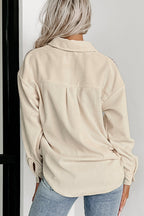 R&B | Hundezahn Muster Hemdjacke Baumwollmischung Trendy und Komfortabel
