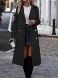 R&B | Doppelt Knopf Langarm Gürtel Trenchcoat Mit Einfarbig Für Damen Perfekt Für Den Alltag