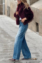 R&B | Fuchsia Hue Fleece Jacke