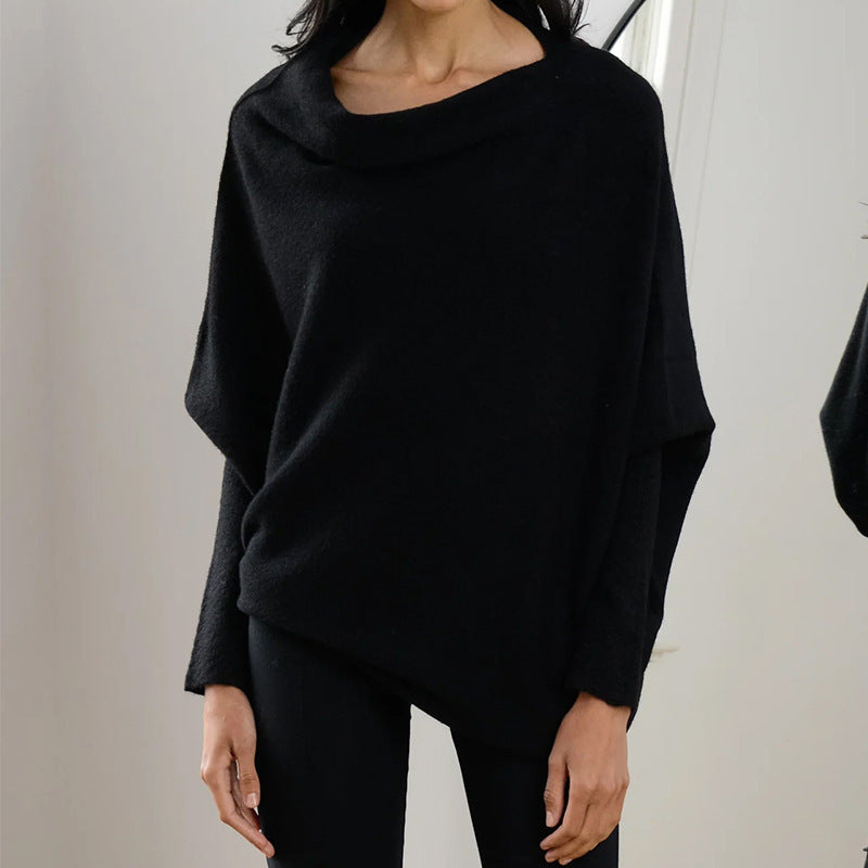 R&B | Gemütlicher Oversized Strickpullover mit Carmen-Ausschnitt
