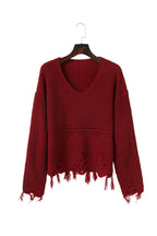 Damen Pullover mit lässigem Fransen-Design R&B