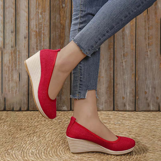 Lässige Keilschuhe
