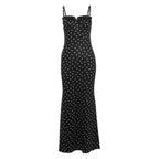 R&B | Kleid mit gepunkteten Strapsen mit Neckholder