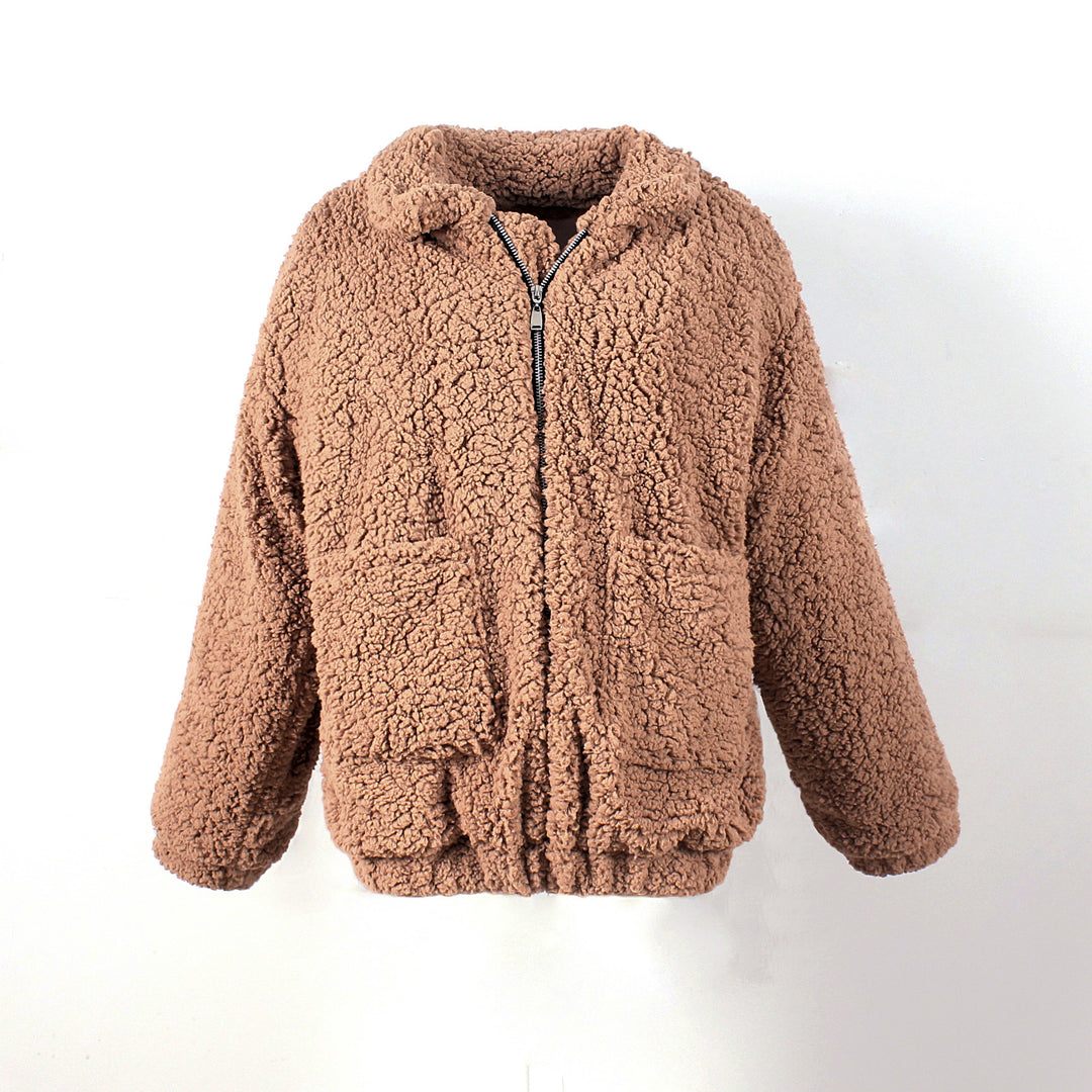 Damen Kuschelige Fleecejacke mit Reißverschluss R&B