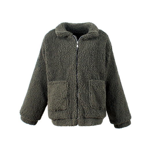 Damen Kuschelige Fleecejacke mit Reißverschluss R&B