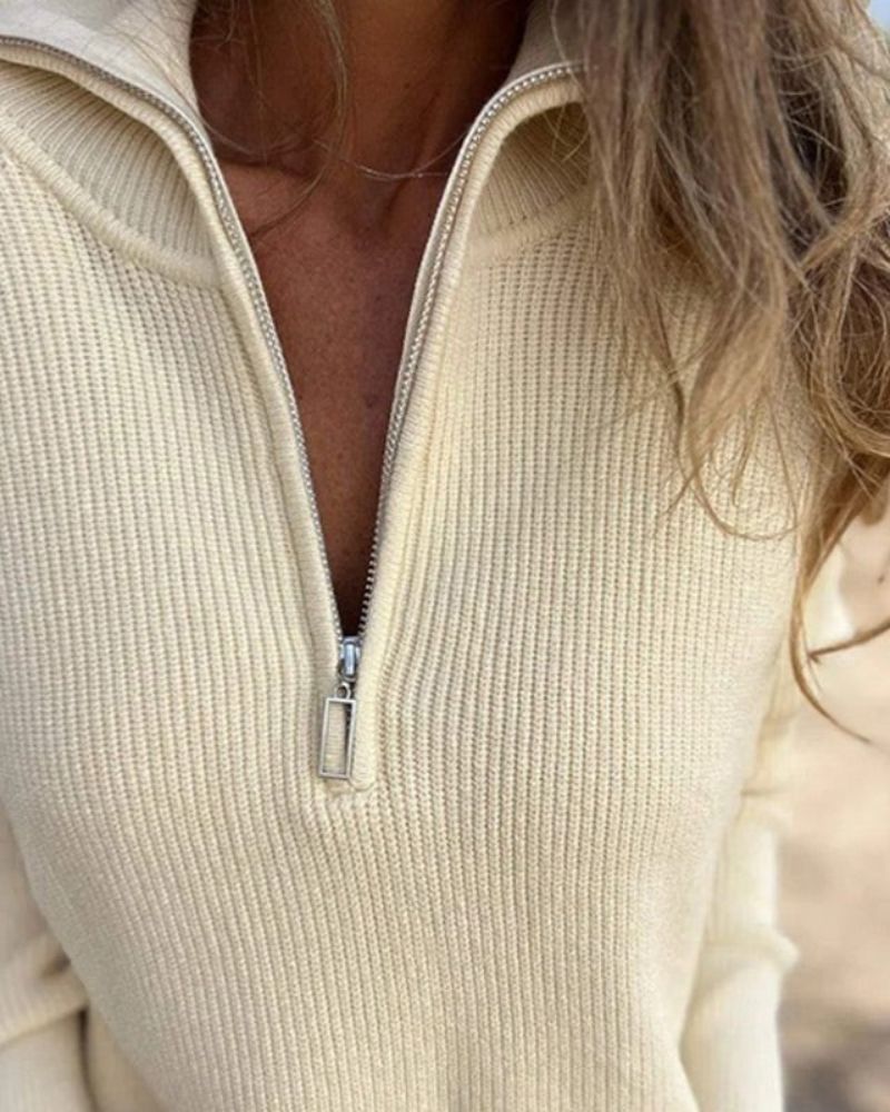 R&B | Lässiger Langarm Strickpullover