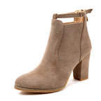 Damen Elegante Ankle-Boots mit modischem Riemen und Komfort-Sohle R&B