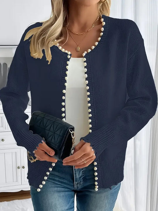 R&B | Strickjacke für Damen, elegant & mit Perlen