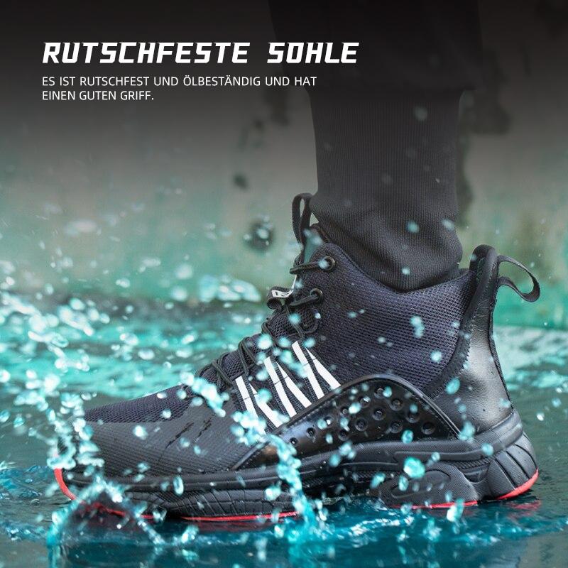 Männer Arbeit Sicherheit Schuhe Bau Anti-smash Punktion-Proof Unzerstörbar Boot R&B