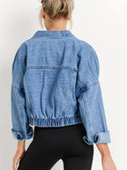 R&B | Jeansjacke mit Reverskragen für Den Herbst