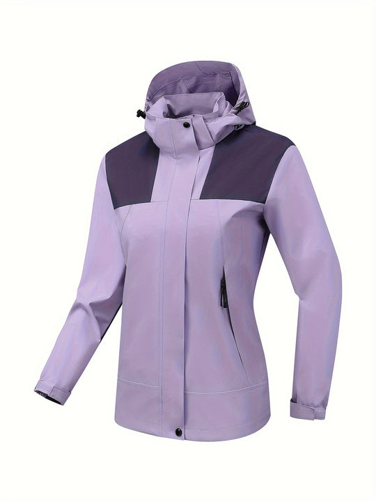 R&B | Wasserdichte Sportjacke mit Kapuze für Damen