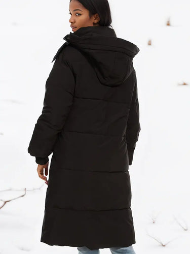R&B | Lang mit Abnehmbarer Kapuze für Damen Ideal für Den Winter