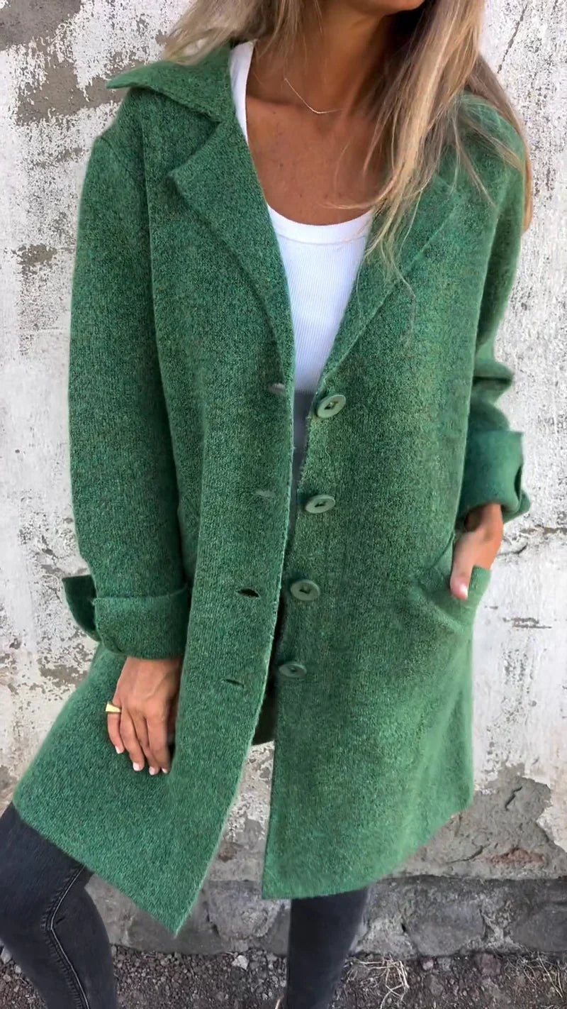 R&B | Lässige Lange Jacke mit Umschlag
